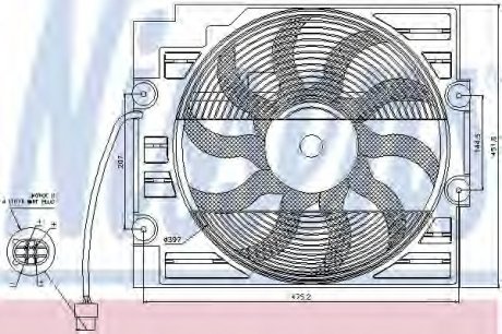 Вентилятор радиатора NISSENS 85421 (фото 1)