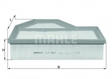 Фильтр воздушный BMW Mahle LX 987 (фото 1)