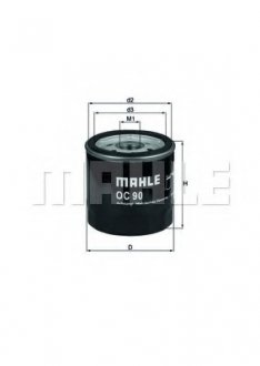 Фильтр масляный Opel Mahle OC 90 (фото 1)