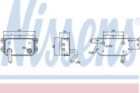 Масляный радиатор NISSENS 90580 (фото 1)