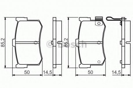 Тормозные колодки Bosch 0986495121 (фото 1)