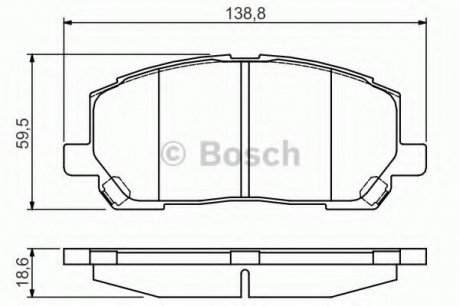 Тормозные колодки Bosch 0986495126 (фото 1)