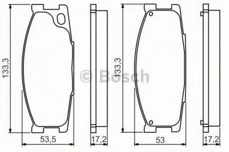 Тормозные колодки Bosch 0986495130 (фото 1)