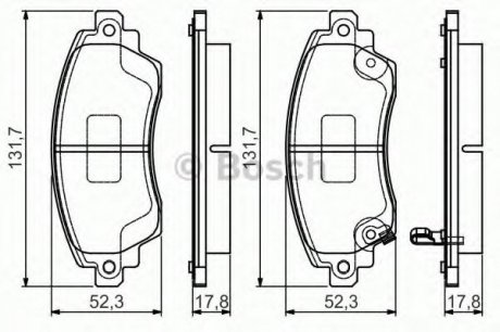 Тормозные колодки Bosch 0986495132 (фото 1)