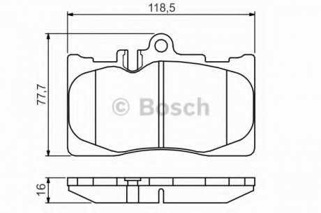 Колодки гальмівні дискові Bosch 0986495138 (фото 1)