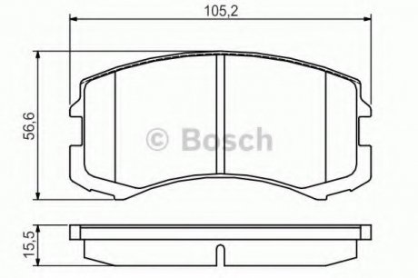 Тормозные колодки Bosch 0986495158 (фото 1)