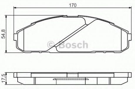 Тормозные колодки Bosch 0986495171 (фото 1)