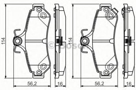 Тормозные колодки Bosch 0986495173 (фото 1)