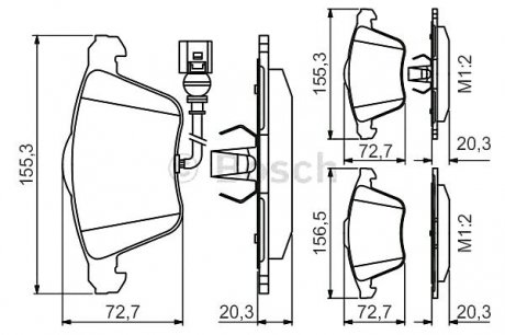 Тормозные колодки Bosch 0986495356 (фото 1)