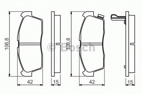 Тормозные колодки Bosch 0986494700 (фото 1)