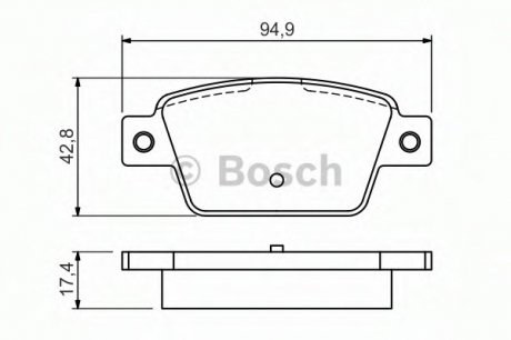 Тормозные колодки Bosch 0986494536 (фото 1)