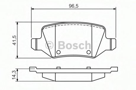 Тормозные колодки Bosch 0986494569 (фото 1)