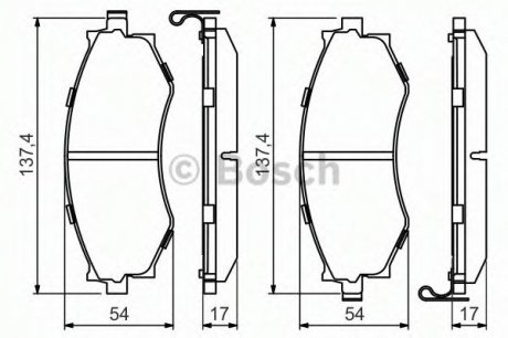 Тормозные колодки Bosch 0986494571 (фото 1)