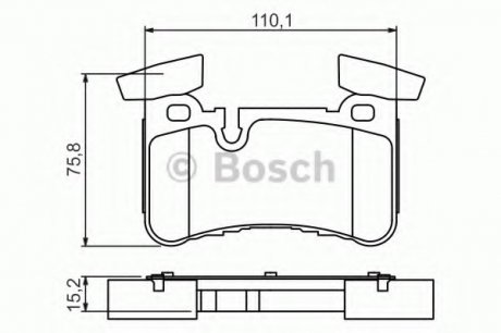 Колодки гальмівні дискові Bosch 0986494411 (фото 1)