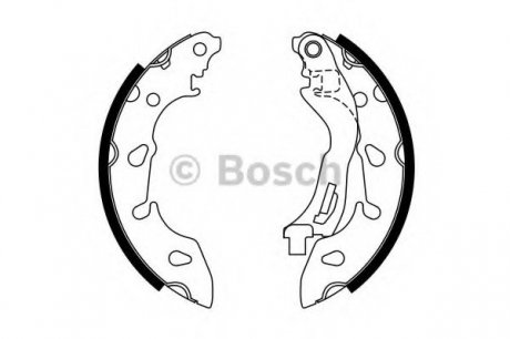 Гальмівні колодки барабанніні Bosch 0986487772 (фото 1)