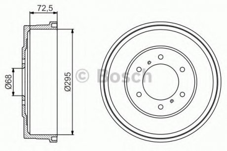 Тормозной барабан Bosch 0986477215 (фото 1)