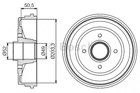 Тормозной барабан Bosch 0986477206 (фото 1)