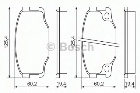 Тормозные колодки Bosch 0986494442 (фото 1)