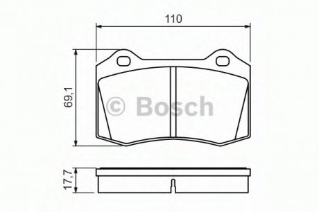 Тормозные колодки Bosch 0986494486 (фото 1)