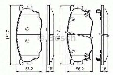 Тормозные колодки Bosch 0986494394 (фото 1)