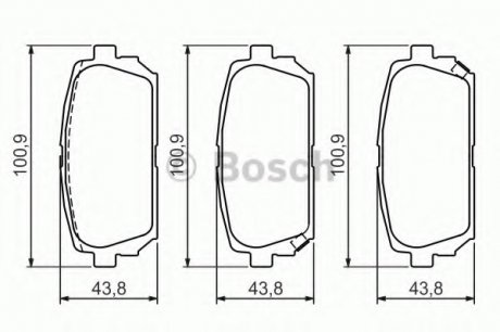 Тормозные колодки Bosch 0986494400 (фото 1)