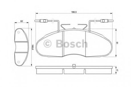 Гальмівні колодки дискові Bosch 0986424080 (фото 1)