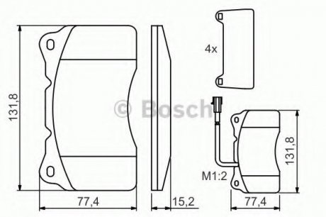 Тормозные колодки Bosch 0986494131 (фото 1)