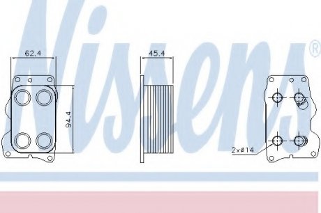 Масляный радиатор NISSENS 90740 (фото 1)