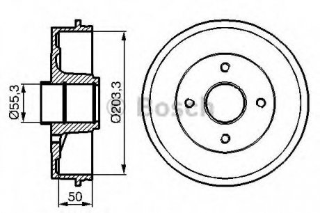 Тормозной барабан Bosch 0986477121 (фото 1)