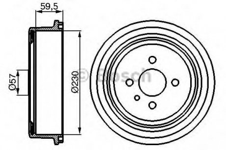 Тормозной барабан Bosch 0986477022 (фото 1)