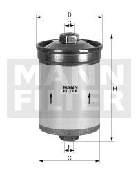 Фильтр топливный MANN WK 613/2 (фото 1)