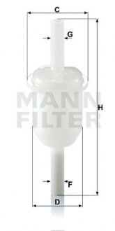 Фильтр топливный MANN WK 31/4 (10) (фото 1)