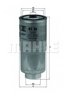 Топливный фильтр Mahle KC 36 (фото 1)