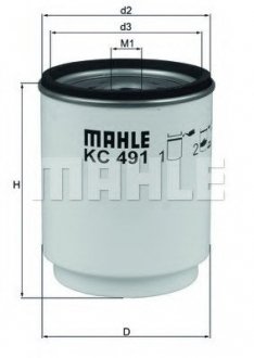 Фильтр топливный Mahle KC 491D (фото 1)