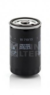 Фільтр масляний двигуна (вир-во) MANN W 719/15 (фото 1)