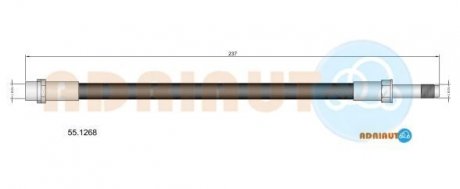 Тормозной шланг ADRIAUTO 55.1268