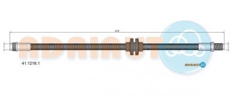 Тормозной шланг ADRIAUTO 41.1216.1 (фото 1)