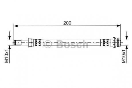 ШЛАНГ ГАЛЬМІВНИЙ Bosch 1987481443 (фото 1)