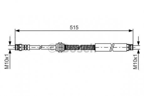 Тормозной шланг Bosch 1987481447 (фото 1)