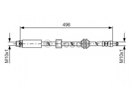 Тормозной шланг Bosch 1987481590 (фото 1)