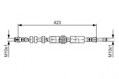 Тормозной шланг Bosch 1987481601 (фото 1)