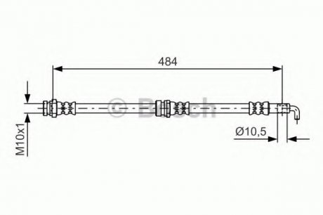 Тормозной шланг Bosch 1987481602 (фото 1)