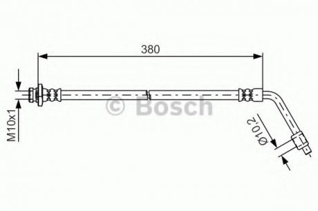 Шланг гальмівний Bosch 1987481623 (фото 1)