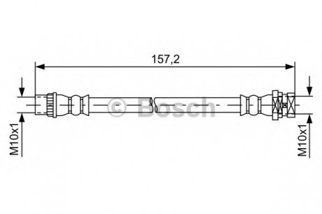 Гальмівний шланг Bosch 1987481624 (фото 1)