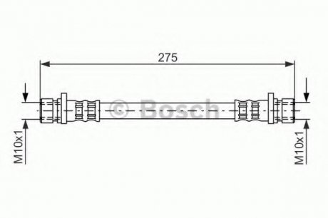 Тормозной шланг Bosch 1987481210 (фото 1)