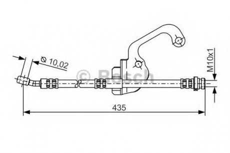 Шланг гальмівний Bosch 1987481299 (фото 1)
