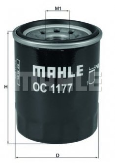 Фильтр масляный Mahle OC 1177 (фото 1)