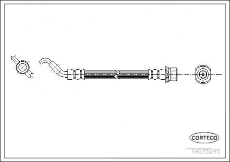 Тормозной шланг Corteco 19035295 (фото 1)