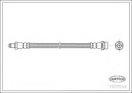 Тормозной шланг Corteco 19035298 (фото 1)