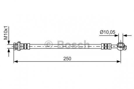 Тормозной шланг Bosch 1987481435 (фото 1)